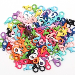 Mix of colorful lobster clasps in candy colors for DIY jewelry and keychain making