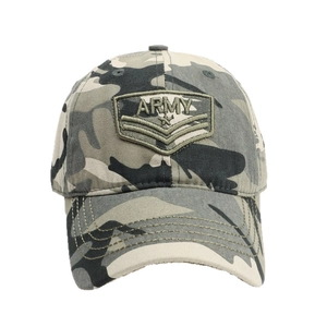 Berretto da baseball mimetico classico con ricamo ARMY e chiusura regolabile sul retro