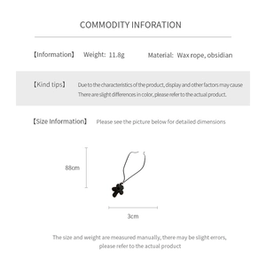 Infographic showing flower pendant necklace weight of 11.8g and total length of 88cm