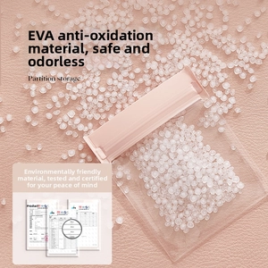 Verdickter EVA-Schmuckbeutel gegen Oxidation zeigt Materialtextur und sicheren Verschluss