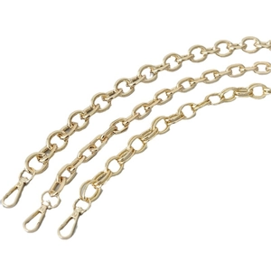 Thick gold metal chain straps with lobster clasps for shoulder bags and handbags