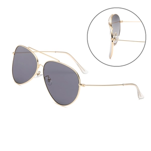Aviator Sunglasses Metal Frame UV400 Protection Classic Double Bridge Retro Eyewear For Men Women Outdoor Driving Fashion