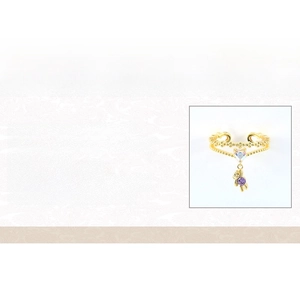 Detailed product specifications for S925 sterling silver open ring with cubic zirconia