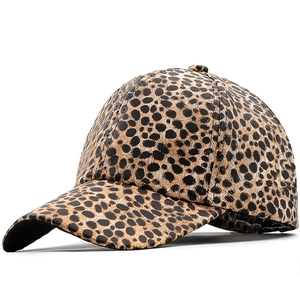 Leopard Print Baseball Cap Adjustable Fashion Sun Hat Outdoor Sports Snapback For Men Women Breathable Casual