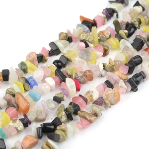 Bunte natürliche unregelmäßige Edelsteinperlen für DIY-Schmuckherstellung