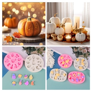 Silicone fruit and cactus molds for DIY fondant, chocolate, and cake decorations