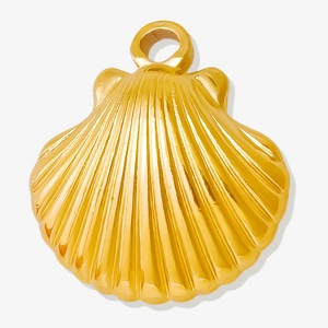 Scallop Shell Pendant 304 Stainless Steel Sea Ocean Charm For DIY Jewelry Making Necklace Bracelet Accessory Fashion