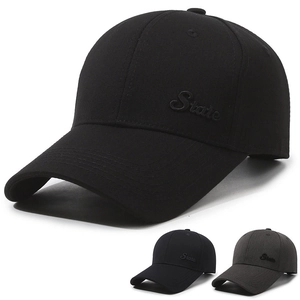Embroidered State Letter Baseball Cap Cotton Twill Sun Protection Curved Brim Adjustable Outdoor Sports Hat Unisex