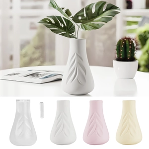 Leaf Pattern Vase Silicone Mold DIY Epoxy Resin Plaster Casting Tool Home Decor Ornament