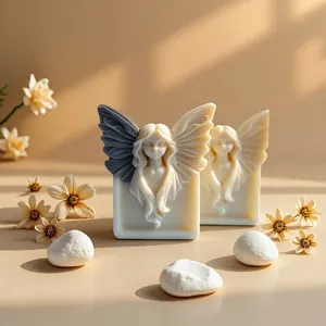 Exquisite 3D Schmetterling Engel Silikonform für DIY Aromatherapie Kerze und Gipsdekor