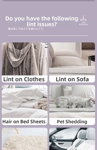 Detail view of lint roller removing hair from sweaters, sofas, beds, and car interiors