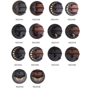 Grid layout showing various Boho moon wooden shelves with moth and cat patterns