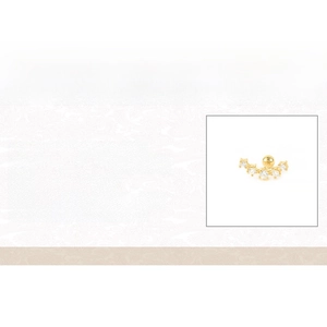 Spécifications du produit pour le piercing d'oreille en argent S925 avec fleur et lune
