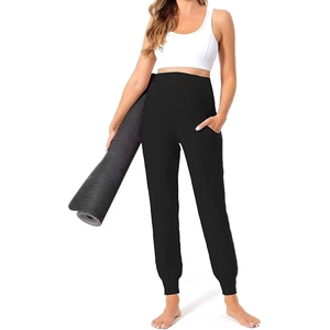 Maternity Over The Belly Jogger Pants High Waist Yoga Active Trousers With Pockets For Pregnant Women Quick Dry