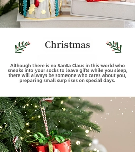 Christmas decoration hanging ornament light-up gift box set for holiday party decor detail
