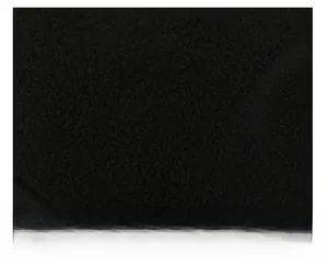 Close-up of soft black fleece lining texture for men's winter baseball hat