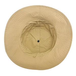Cappello parasole kaki pieghevole con tesa rinforzata e dettaglio interno in metallo