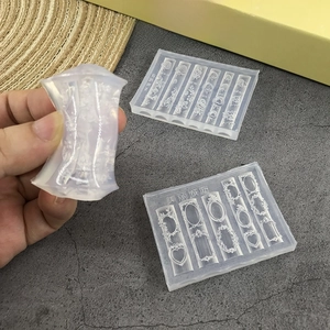 3D DIY Silicone Mold Strawberry Photo Frame Seahorse Shapes For Nail Art Resin Clay Chocolate Fondant Flexible