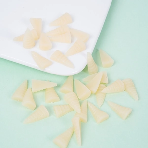 Miniature PVC bamboo shoot resin accessories for DIY craft and food play models
