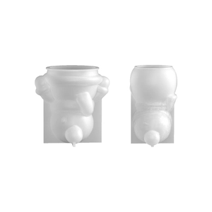 Stampi in silicone a pupazzo di neve per candele natalizie fai-da-te e resina