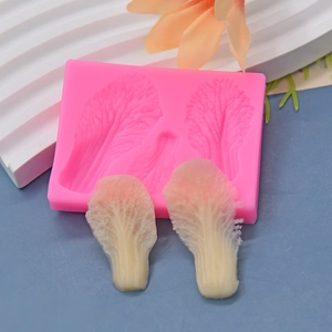 Moule en silicone en forme de feuille de chou pour décoration de gâteaux et fondant