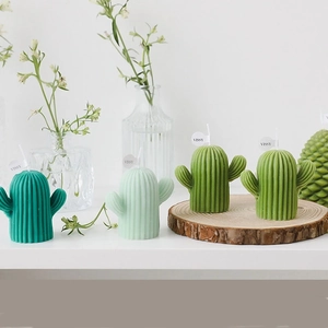Moule En Silicone Cactus 3D DIY Fabrication De Bougies Parfumées Plâtre Aromathérapie Moules À Savon Décoration Gâteau