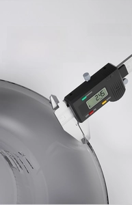 Close-up of 2.45mm thickened PET material on the rimless sitz bath basin