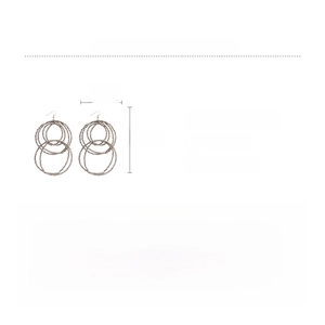 Detailed product specifications for multilayer geometric glass circle drop earrings