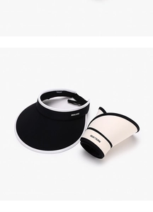 Breathable ice silk sun visor with wide brim in foldable design for UV protection