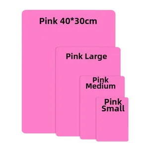 Hittebestendige roze siliconen matten in diverse maten variërend tot 40x30 cm