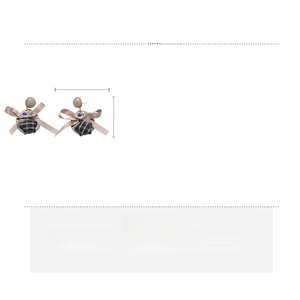 Tableau détaillé des tailles et matériaux pour boucles d'oreilles nœud et étoile