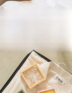 Detailed view of portable PE film jewelry boxes in pastel colors for storage