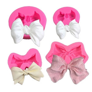 Moule En Silicone En Forme De Nœud Papillon 3D Décoration De Gâteau Fondant Chocolat Savon Résine DIY Cuisine