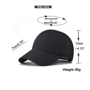 Tabella delle taglie con le dimensioni per cappello sportivo outdoor impermeabile