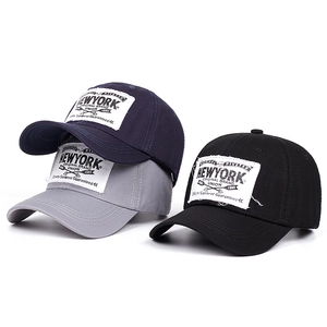 Retro Baseball Cap New York Letter Print Patch Adjustable Hip Hop Streetwear Sun Protection Hat