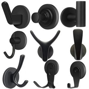 Magnetic Wreath Hanger For Front Door Matte Black Strong Magnet Hooks For Metal Surface Kitchen Tools Organization Modern