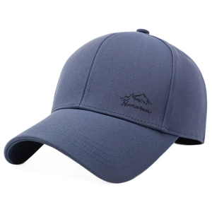 Classic dark blue baseball cap with mountain embroidery and Narason logo on a white background