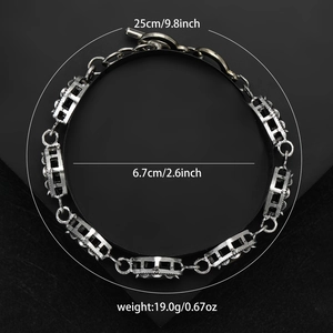 Teardrop natural abalone shell chain bracelet with 25cm length and 19g weight specs
