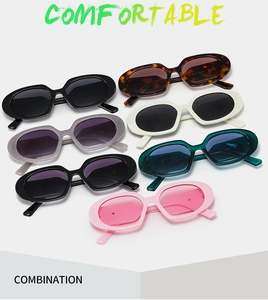 Detailed collection of oval sunglasses in multiple colors including black and tortoise shell