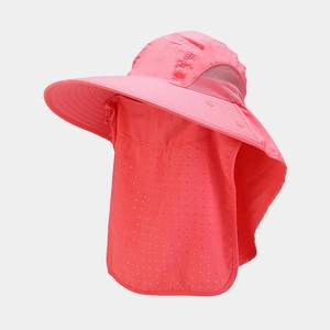 Chapeau De Soleil Extérieur À Large Bord Casquette De Pêche Avec Masque Facial Amovible Rabat De Cou Respirant
