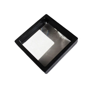Black PE film suspension box for jewelry display with clear protective membrane