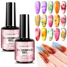 LIMEGIRL blooming gel 15ml con molteplici effetti nail art marmorizzati ed esempi applicativi
