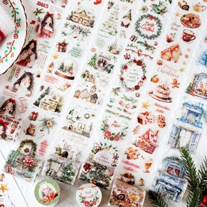 Serie Christmas Island nastro adesivo PET opaco decorativo con motivi natalizi festivi