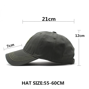 Unisex camouflage baseball cap in dark gray twill with contrast stitching and embroidery