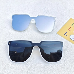 Futuristic oversized shield sunglasses with silver and black lenses for men and women