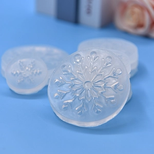 Set of 11 snowflake silicone molds for DIY cake baking and handcrafted resin soap making