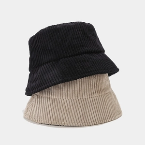 Chapeaux bobs rétro en velours côtelé pour hommes et femmes, coloris noir et beige
