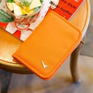 Travel Passport Holder Oxford Cloth Large Capacity Multifunctional Document Organizer Zipper Wallet With Metal Airplane Logo