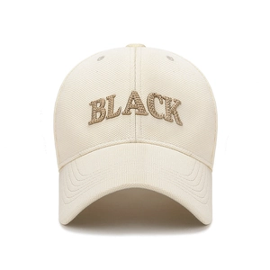 Berretto da Baseball Unisex Ricamato con Lettere Regolabile Visiera Curva Protezione Solare Moda Hip Hop Casual Cappello per Uomo Donna