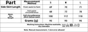 Guide des tailles pour poncho à carreaux femme incluant longueur, taille et hanches